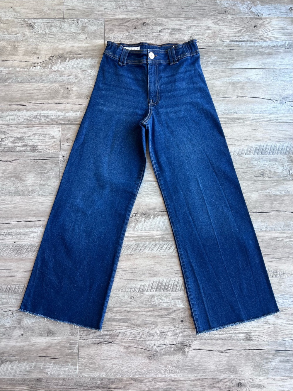 Zara Girls Marine Fit Wide Leg Jeans